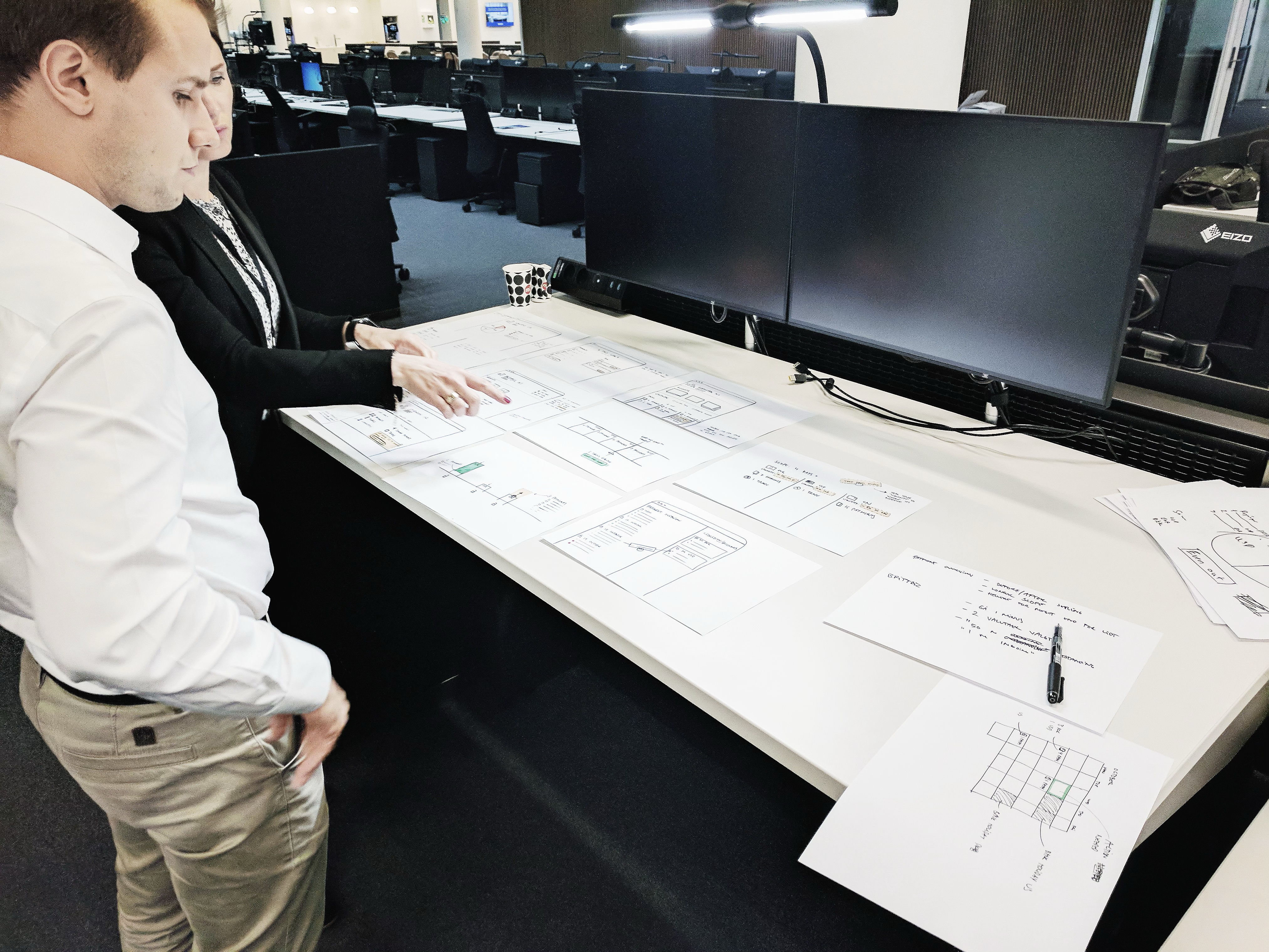 Stakeholders pointing
