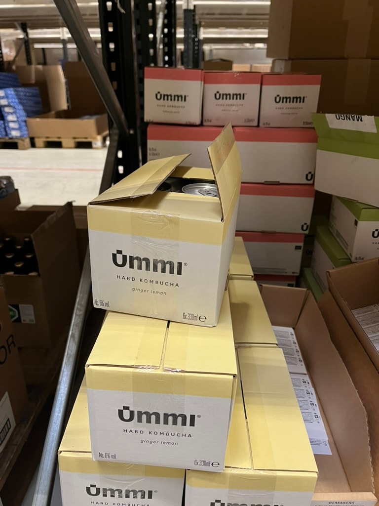 Boxes in warehouse